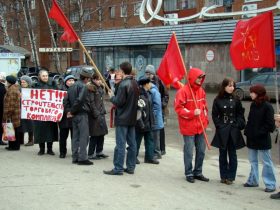 Пикет в Пензе против вырубки деревьев. Фото Александра Преснова/Собкор®ru.